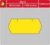 Obrázek Etikety do etiketovacích kleští - 26 x 12 mm Contact / žlutá