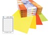 Obrázek Print etikety A4 pro laserový tisk - fluorescentní - kulaté prům.40 mm ( 24 etiket / arch) fluorescentní žlutá