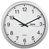 Obrázek Nástěnné hodiny Hama CWA100 stříbrné / průměr 30 cm