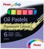 Obrázek Olejové pastely Pentel - 6 barev / fluorescenční