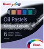 Obrázek Olejové pastely Pentel - 6 barev / metalické