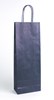 Obrázek Taška papírová na láhev s krouceným uchem  modrá / 14 x 8 x 39 cm
