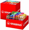Obrázek Multifunkční pastelky STABILO® woody XL školní set - 76 barev + 4 ks ořezávátek