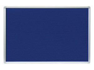 Obrázek Tabule filcová v hliníkovém rámu ARTA - 100 x 150 cm / modrá