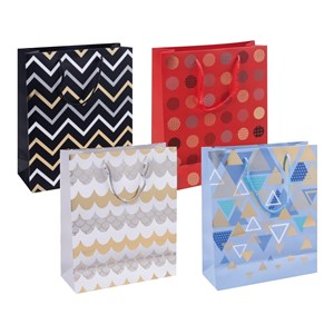 Obrázek Dárková taška - Geometric mix / 25 x 30 x 10 cm