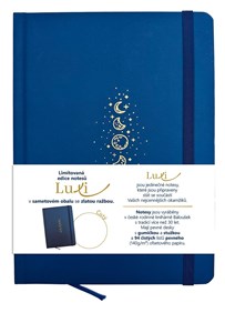 Obrázek Blok Luxi A5 - čistý / 96 listů / námořnická modrá vesmír