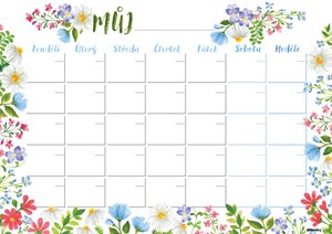 Obrázek Plánovač měsíční A4 - Luční