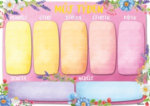 Obrázek Plánovač týdenní A4 - Barevný