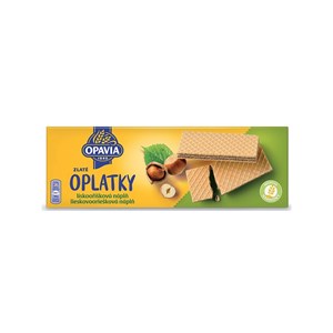 Obrázek Opavia Zlaté Oplatky lískooříšková náplň 146g