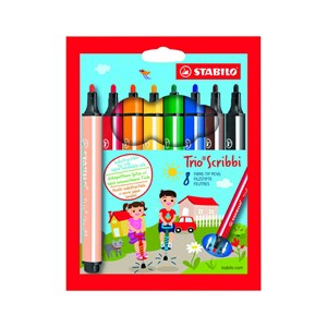 Obrázek Popisovače Stabilo Trio Scribbi - 8 ks