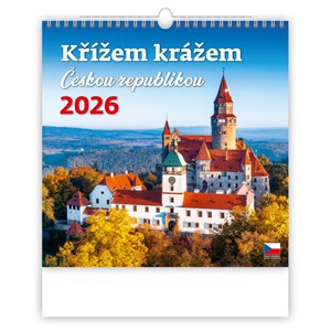 Obrázek Kalendář nástěnný - Křížem krážem ČR / N173
