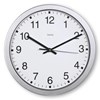 Obrázek Nástěnné hodiny Hama Mallorca stříbrné / bílé prům. 30 cm