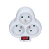 Obrázek Rozbočovací zásuvka 3 x 10 A / bílá / s vypínačem