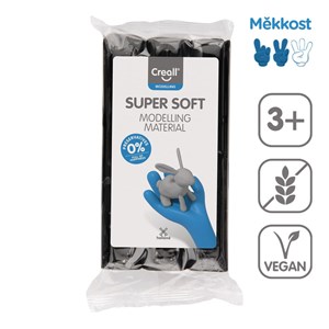Obrázek Modelovací hmota Creall Super soft - 500 g / černá