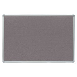 Obrázek Tabule filcová v hliníkovém rámu ARTA - 60 x 90 cm / šedá