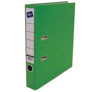 Obrázek Pořadač A4 pákový prešpán Hit Office - hřbet 5 cm / zelená