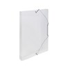 Obrázek Box na spisy A4 s gumou průsvitný - hřbet 3 cm / čirá