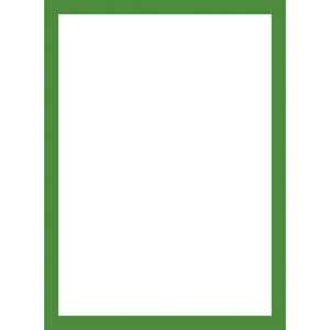 Obrázek Magnetický informační rámeček LEAN - A4 / 230 x 317 mm / zelená / 10 ks