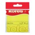 Obrázek Samolepicí bloček Kores neon - žlutá