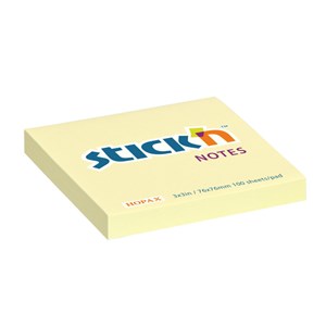 Obrázek Samolepicí bločky Stick´n by Hopax žluté - 76 x 76 mm / 100 lístků