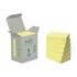 Obrázek Samolepící bločky Post-it recyklované - 76 x 76 mm / žlutá / 6 x 100 lístků