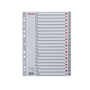 Obrázek Rozdružovač A4 plastový Esselte - šedý / A - Z