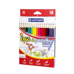 Obrázek Pastelky Centropen ERGO - 18 barev