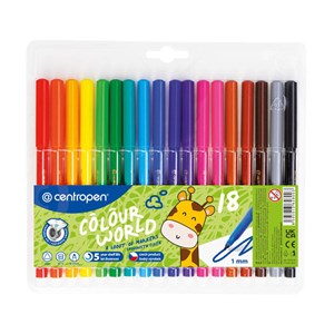 Obrázek Popisovače Centropen 7550/18 - sada 18 ks