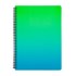 Obrázek Blok kroužkový OMBRE - A4 / linka / zelená