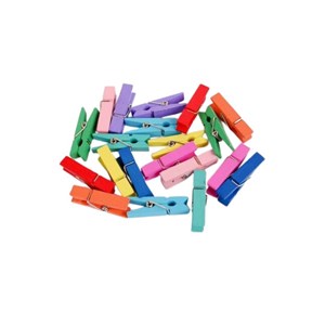 Obrázek Kolíčky dekorační barevné 35 x 7 mm - 20 ks