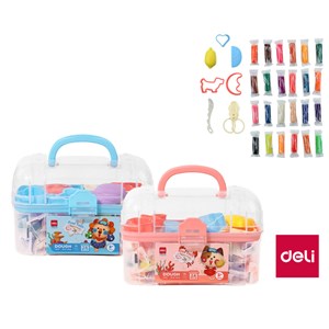 Obrázek Modelovací hmota DELI měkká s vůní - 24 barev / kufřík mix