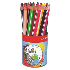 Obrázek Pastelky STABILO® Trio silná / 38 ks / Kovová dóza