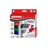 Obrázek Popisovač Kores K-Marker Wihteboard - sada 4 ks + mazací houba / kulatý hrot
