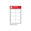 Obrázek Print etikety A4 pro laserový a inkoustový tisk - 105 x 74 mm (8 etiket / arch ) / lesklé