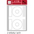 Obrázek Print etikety A4 pro laserový a inkoustový tisk - průměr 118 mm (2 etikety / arch) na CD