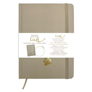 Obrázek Blok Luxi A5 - linka / 96 listů / moka tlapka