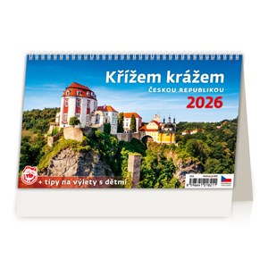 Obrázek Kalendář stolní - Křížem krážem ČR / S23