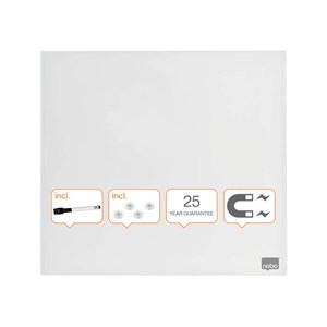 Obrázek Tabule magnetické skleněné Diamond - 45 x 45 cm / bílá