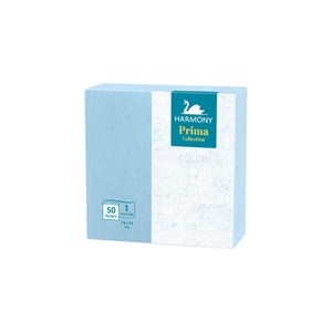 Obrázek Harmony Color papírové ubrousky modré 1-vrstvé 33 x 33 cm 50ks