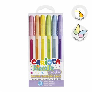 Obrázek Gelový roller Carioca Fiorella - 6 ks / mix pastel