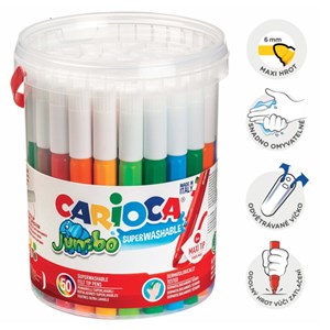 Obrázek Popisovače Carioca JUMBO - 50 ks