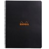 Obrázek Blok kroužkový Clairefontaine Rhodia A4+ - čtvereček / 80 listů / černá