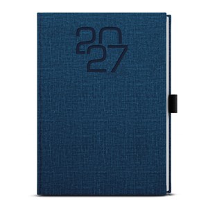 Obrázek Diář FABRIC - A5 / denní / modrá