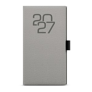 Obrázek Diář kapesní FABRIC - týdenní / šedá