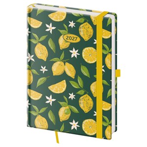 Obrázek Diář VARIO Lemons - A5 / týdenní / s gumičkou