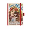 Obrázek Blok Alfons Mucha premium - A5 / červená