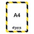 Obrázek Kapsy Magneto bezpečnostní - A4 / červeno-bílá / 2 ks / samolepicí