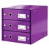 Obrázek Zásuvkový box Leitz Click&Store - 3 zásuvky / ledově modrá