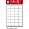 Obrázek Print etikety A4 PLUS pro laserový a inkoustový tisk - 210 x 74 mm (4 etikety / arch)